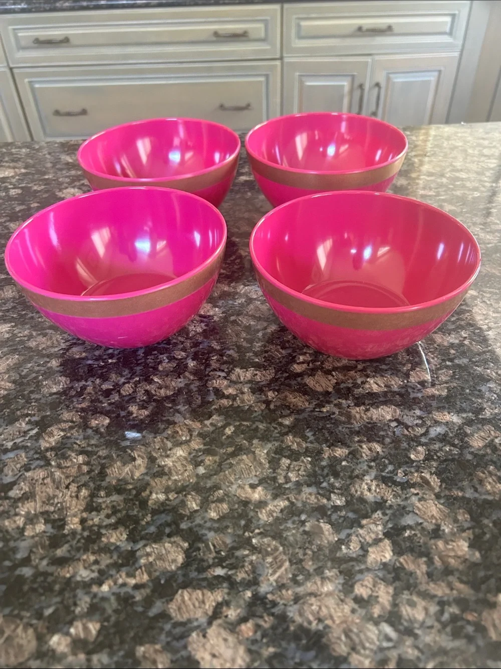 CELEBRATE IT MELAMINE PINK JUNGLE BOWLS  6